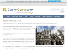 Tablet Screenshot of county-courts.co.uk